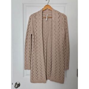 Leo & Nicole Beige Cardigan Women's Size Large RN113135